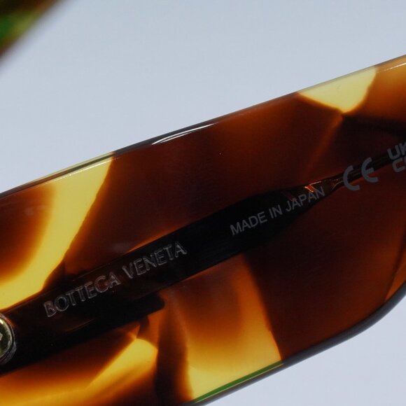 Bottega Veneta BV1345S 002 Shield Sunglasses - Havana/Brown - Picture 12 of 12